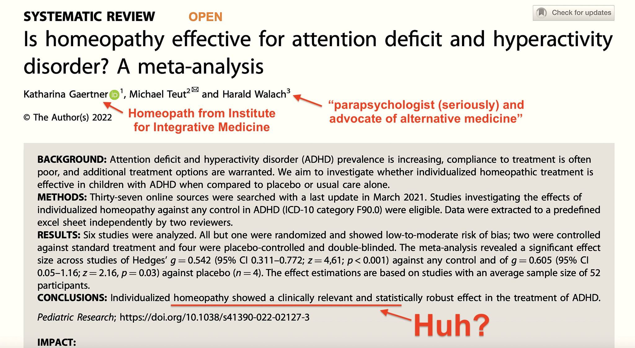 ADHS und Homöopathie – ein neuer Review. Was ist dran?