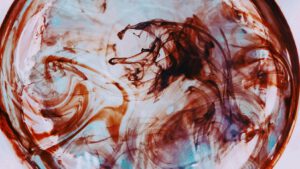 white and red marble