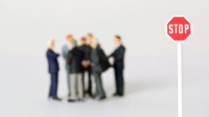 a red and white road sign